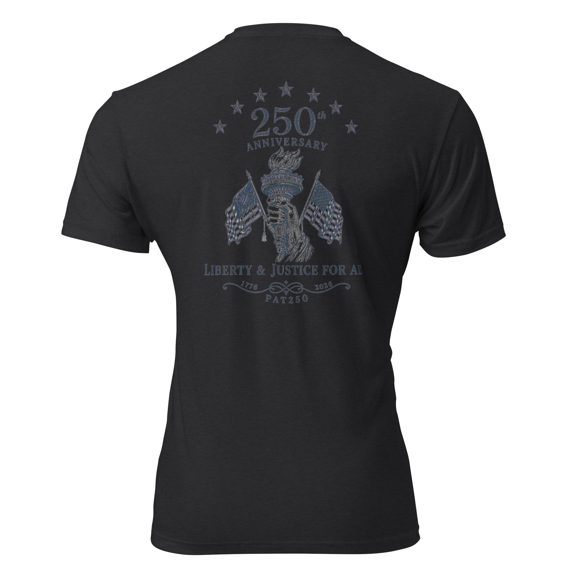 "Liberty & Justice" Fitted T-Shirt - 2-Sides - Image 10