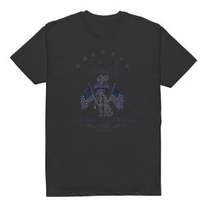 "Liberty and Justice" Front and Center Fitted T-Shirt