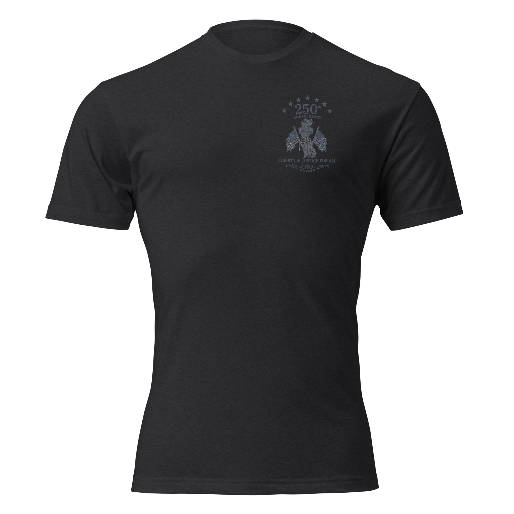 "Liberty & Justice" Fitted T-Shirt - 2-Sides - Image 9