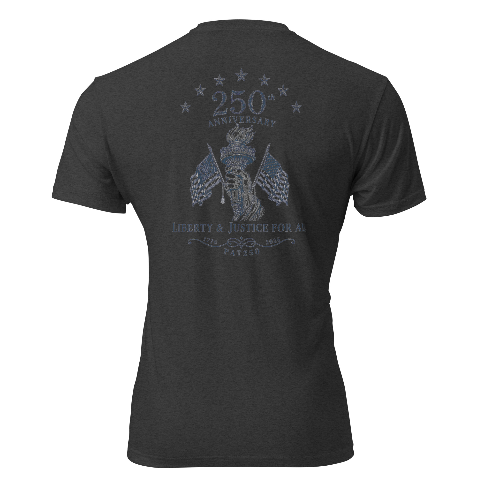 "Liberty & Justice" Fitted T-Shirt - 2-Sides - Image 14