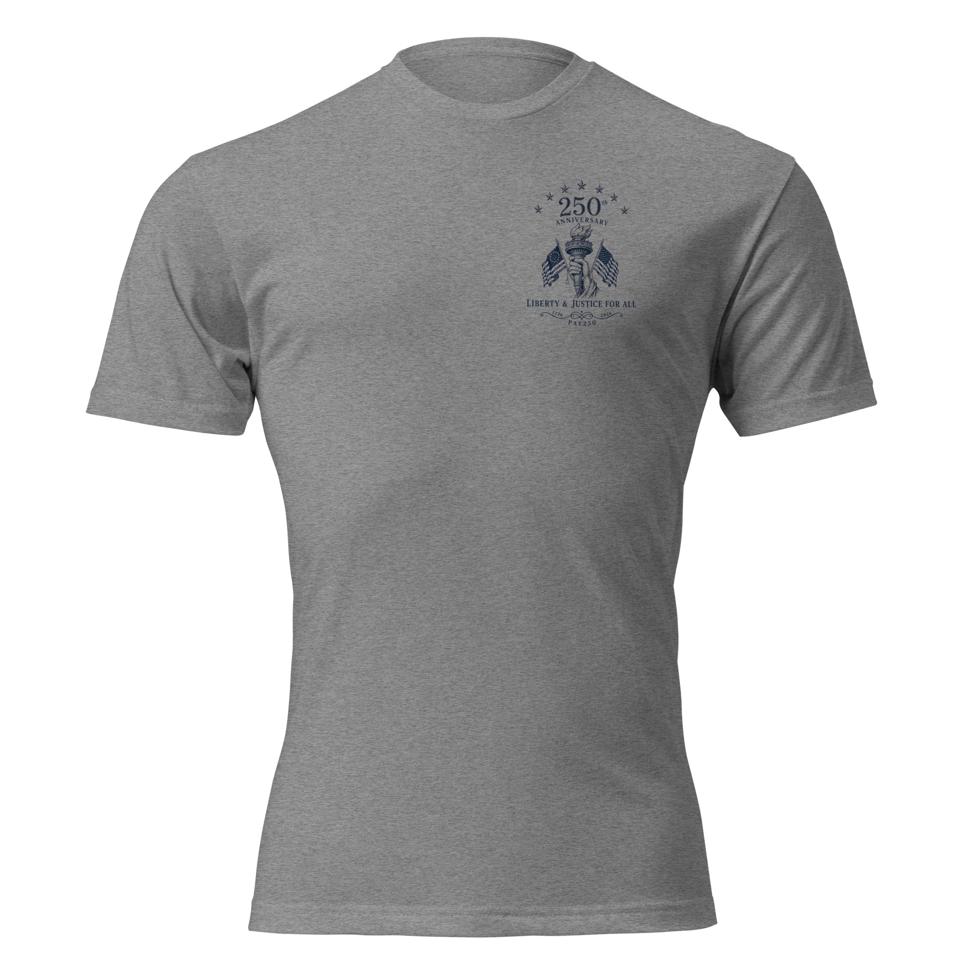 "Liberty & Justice" Fitted T-Shirt - 2-Sides - Image 37
