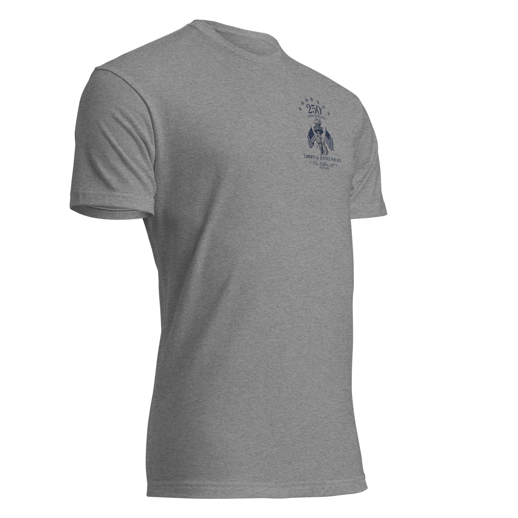 "Liberty & Justice" Fitted T-Shirt - 2-Sides - Image 40