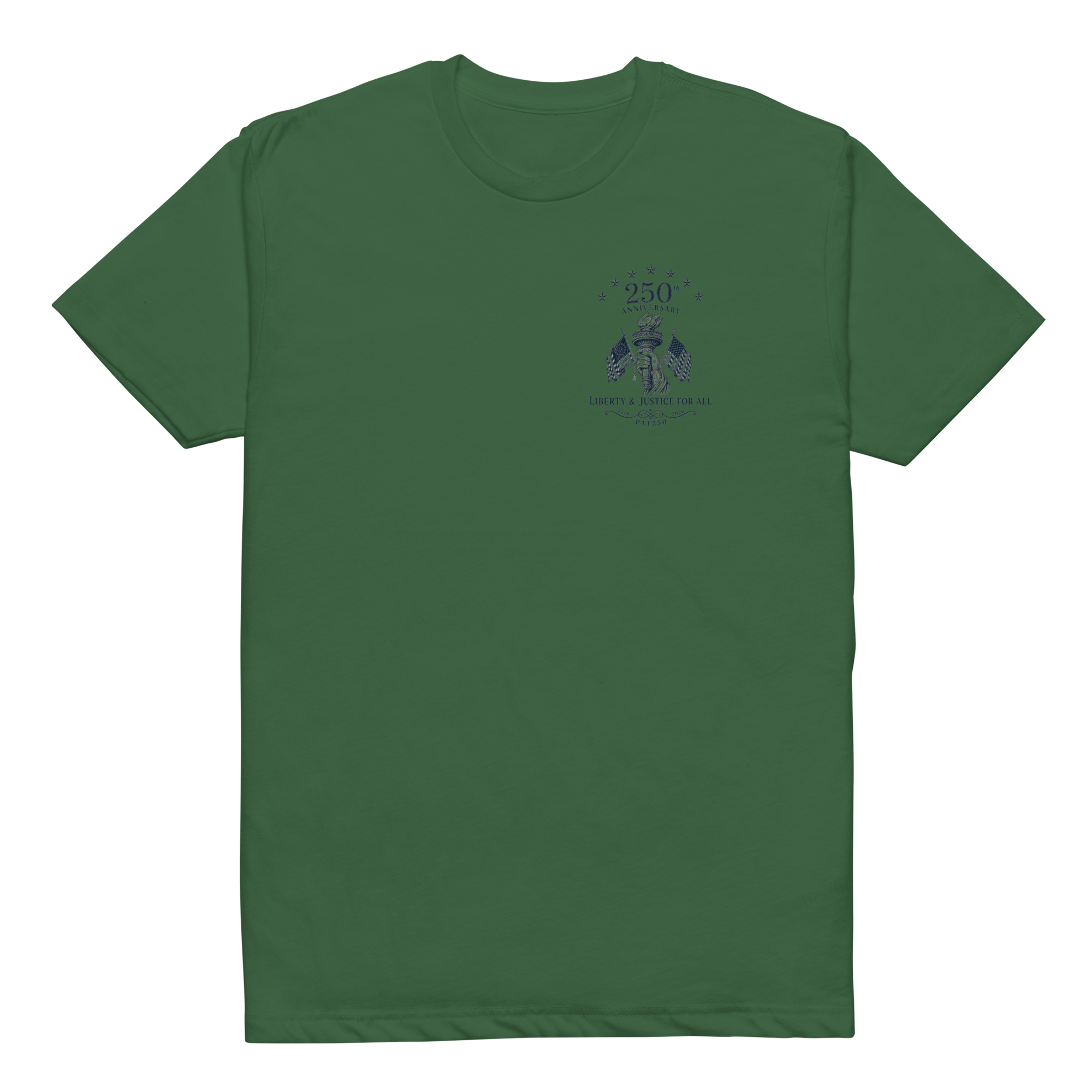 "Liberty & Justice" Fitted T-Shirt - 2-Sides - Image 3