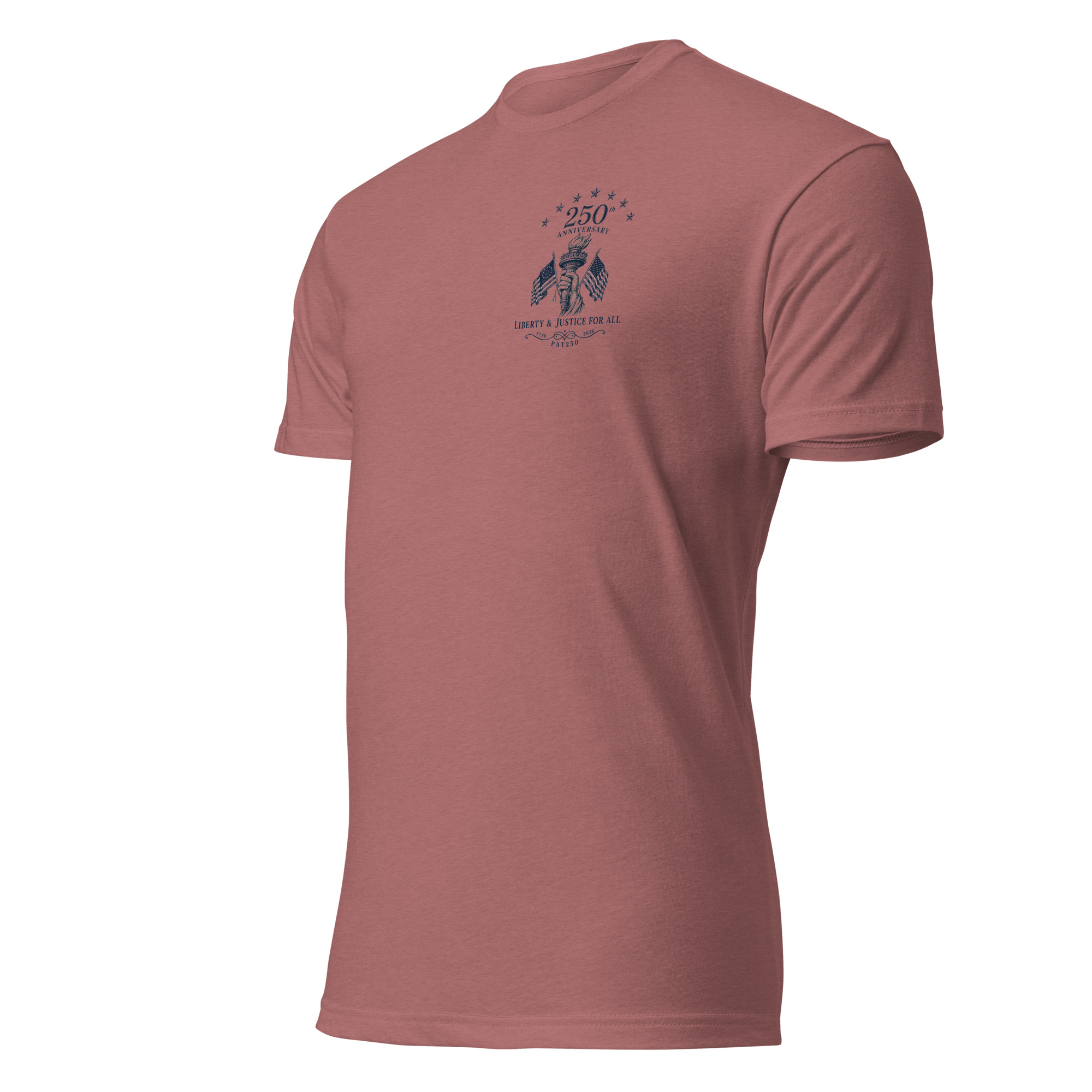"Liberty & Justice" Fitted T-Shirt - 2-Sides - Image 31