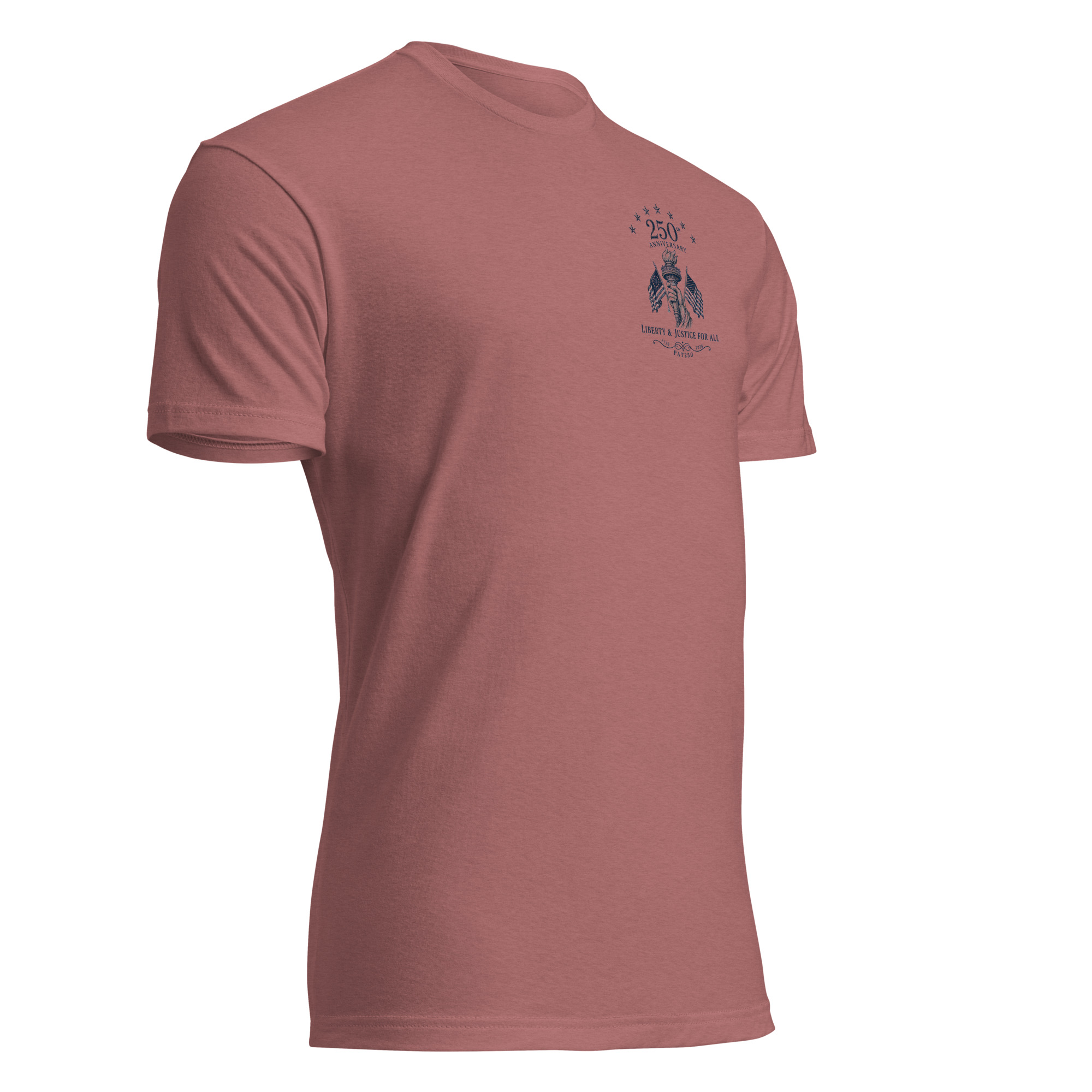 "Liberty & Justice" Fitted T-Shirt - 2-Sides - Image 32