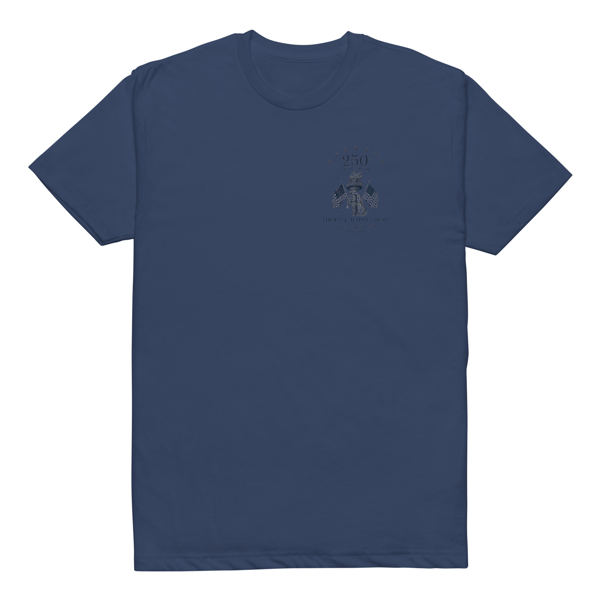 "Liberty & Justice" Fitted T-Shirt - 2-Sides - Image 4