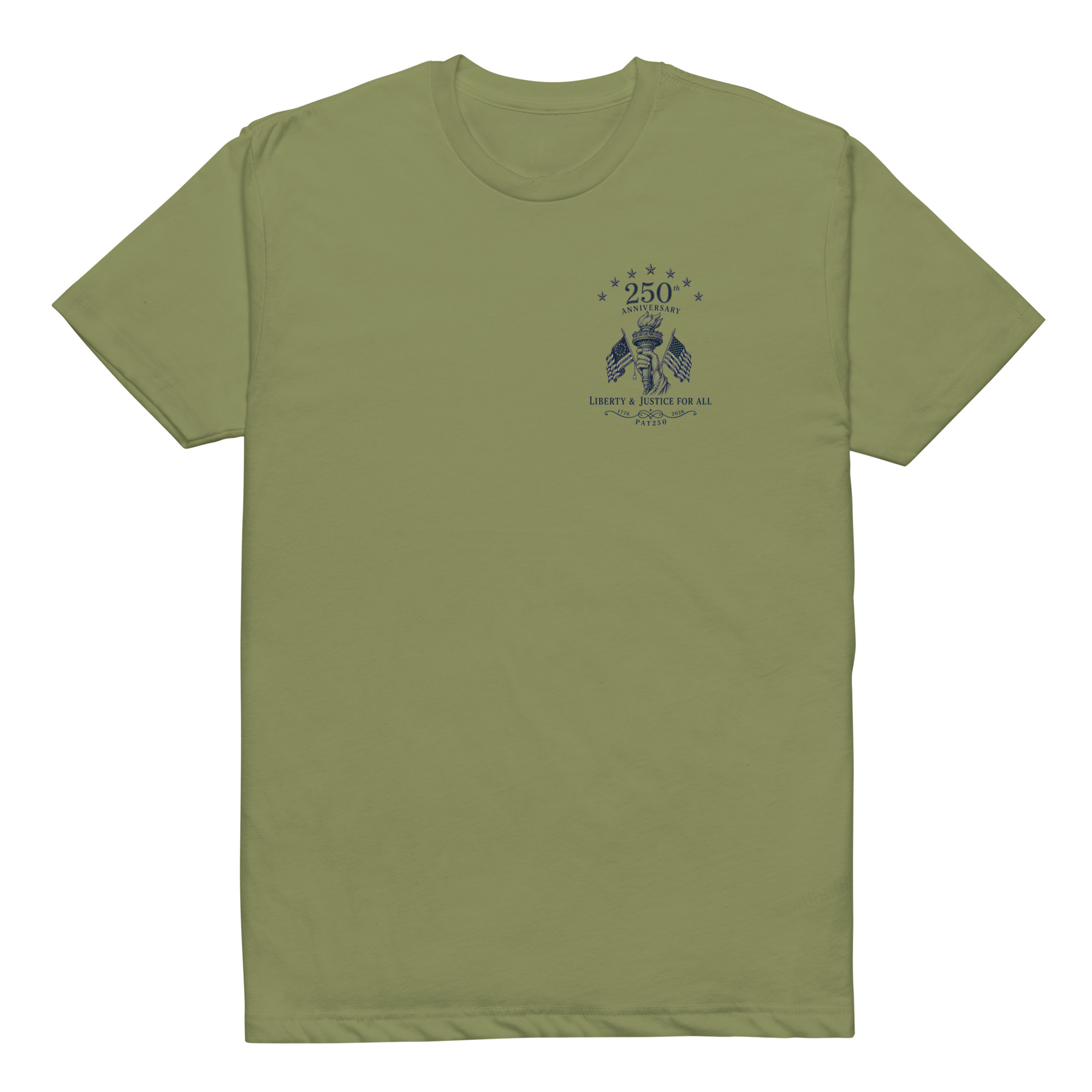 "Liberty & Justice" Fitted T-Shirt - 2-Sides - Image 6