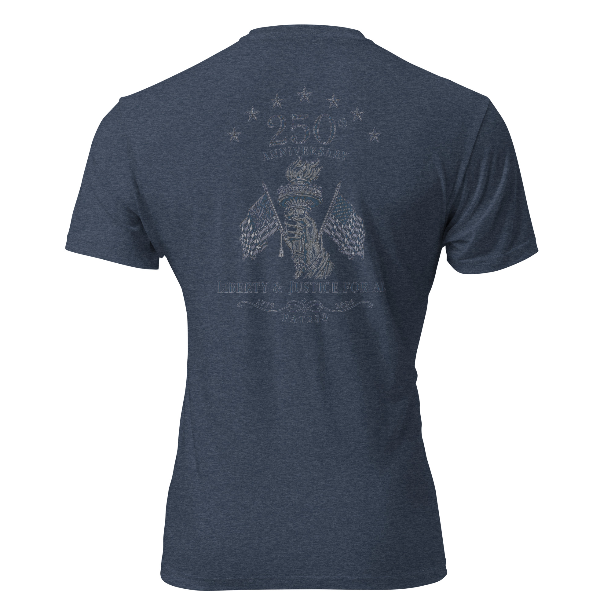 "Liberty & Justice" Fitted T-Shirt - 2-Sides - Image 18