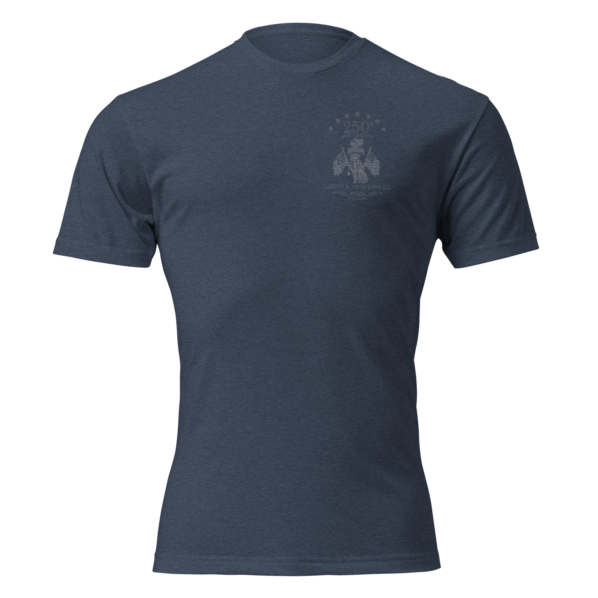 "Liberty & Justice" Fitted T-Shirt - 2-Sides - Image 17