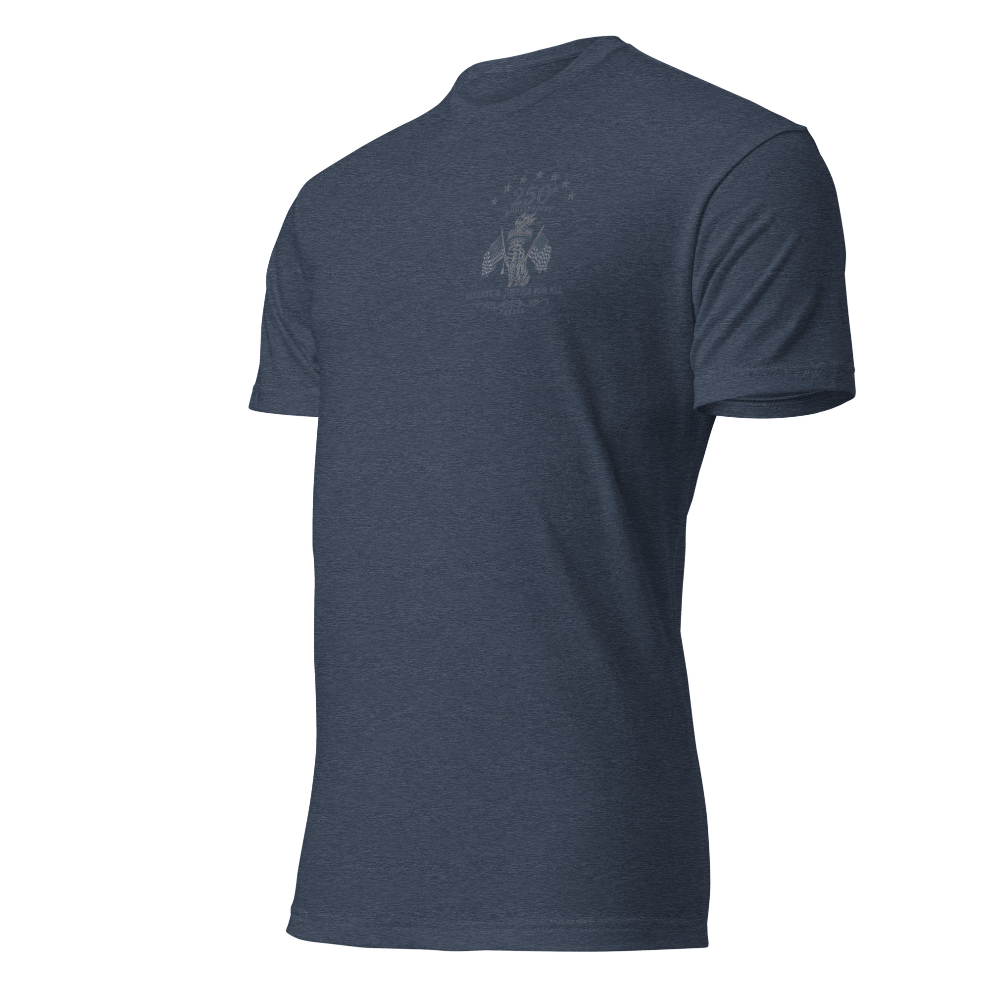 "Liberty & Justice" Fitted T-Shirt - 2-Sides - Image 19