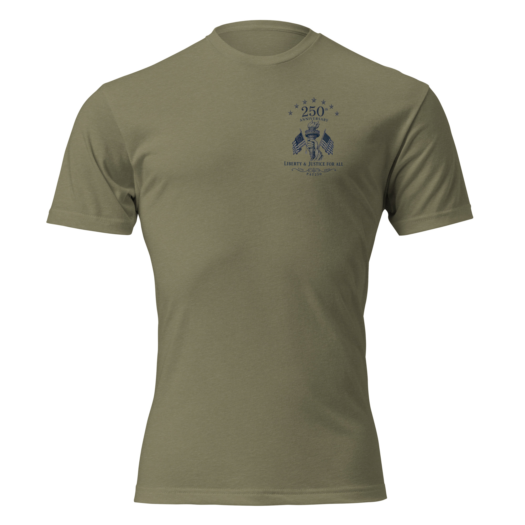 "Liberty & Justice" Fitted T-Shirt - 2-Sides - Image 33
