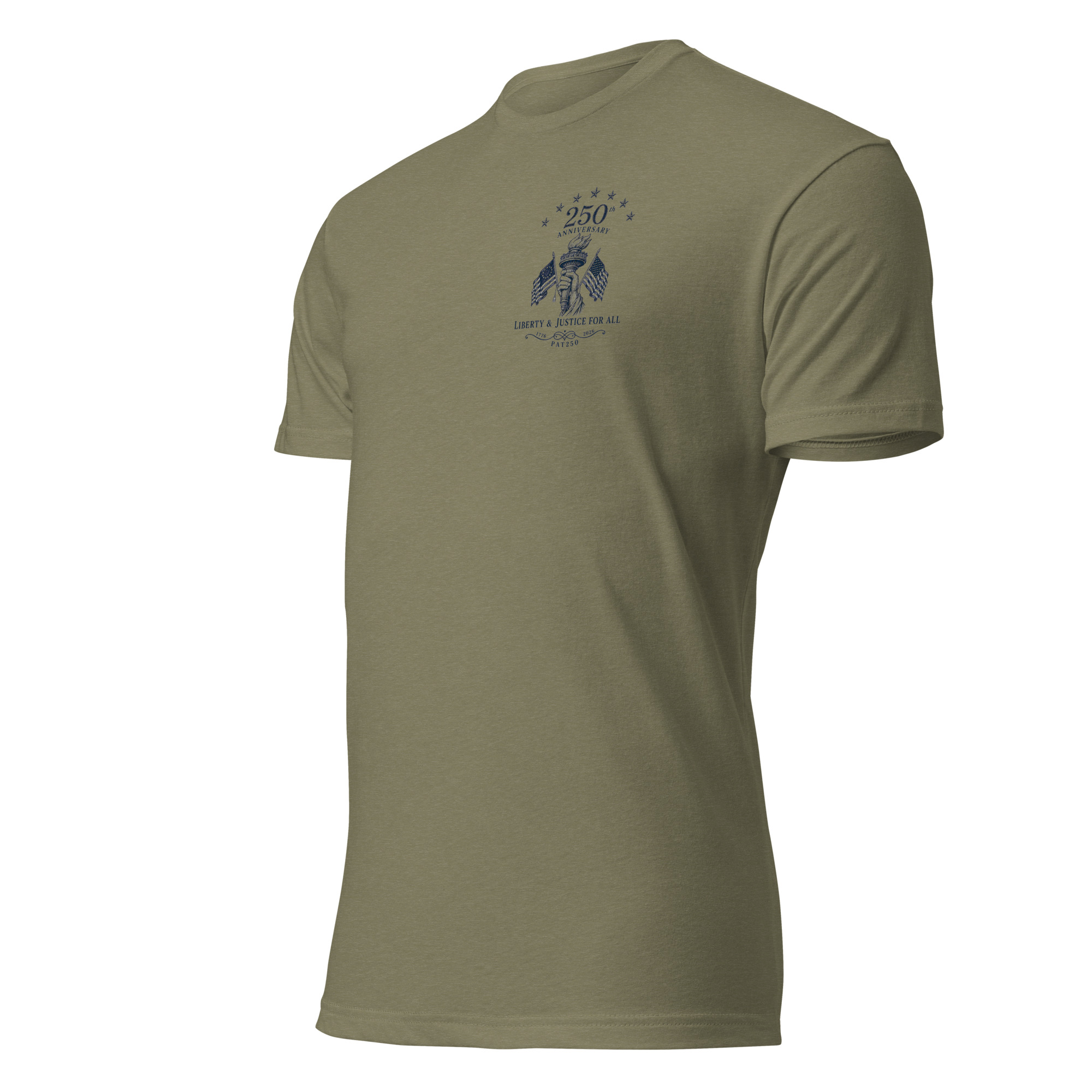 "Liberty & Justice" Fitted T-Shirt - 2-Sides - Image 35