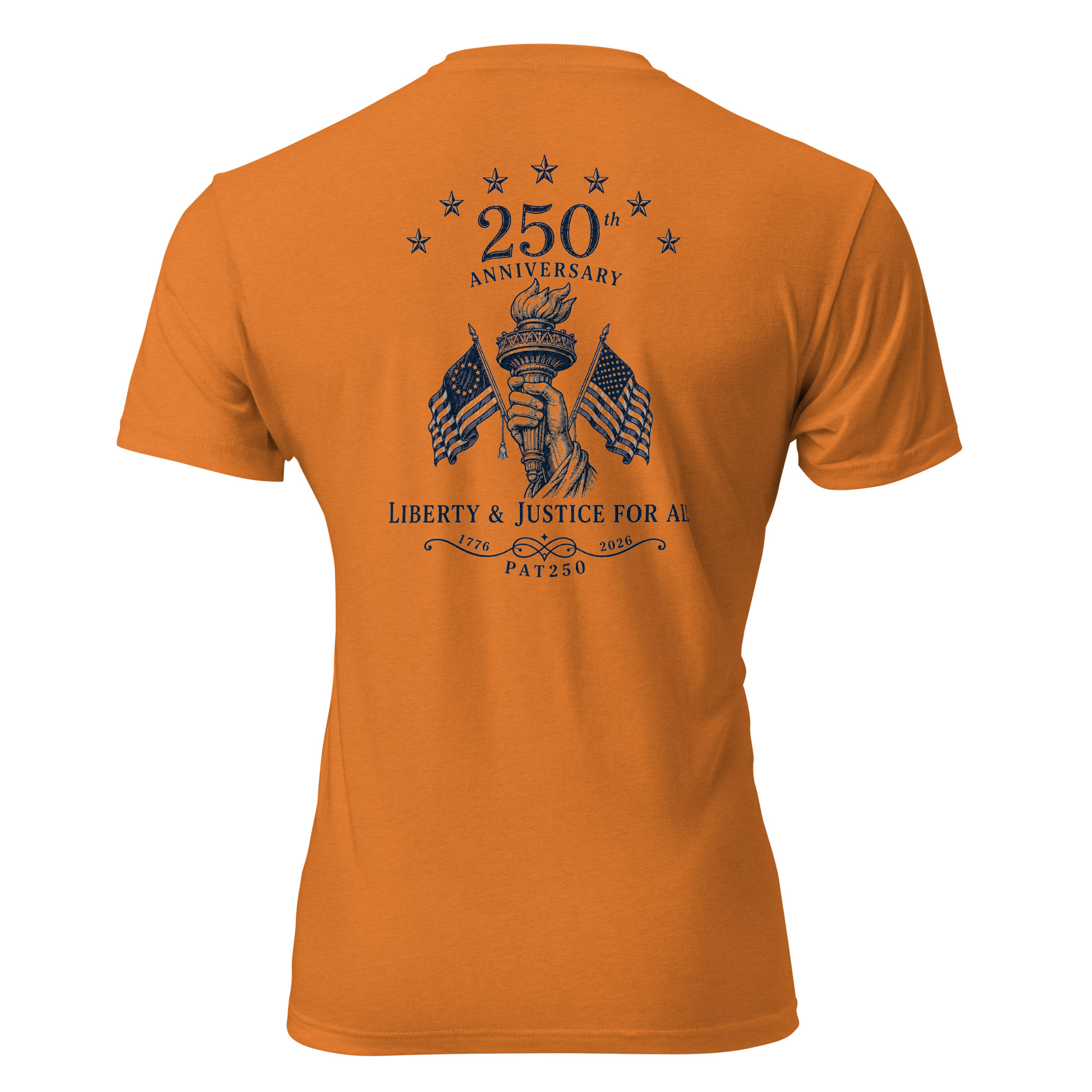 "Liberty & Justice" Fitted T-Shirt - 2-Sides - Image 42