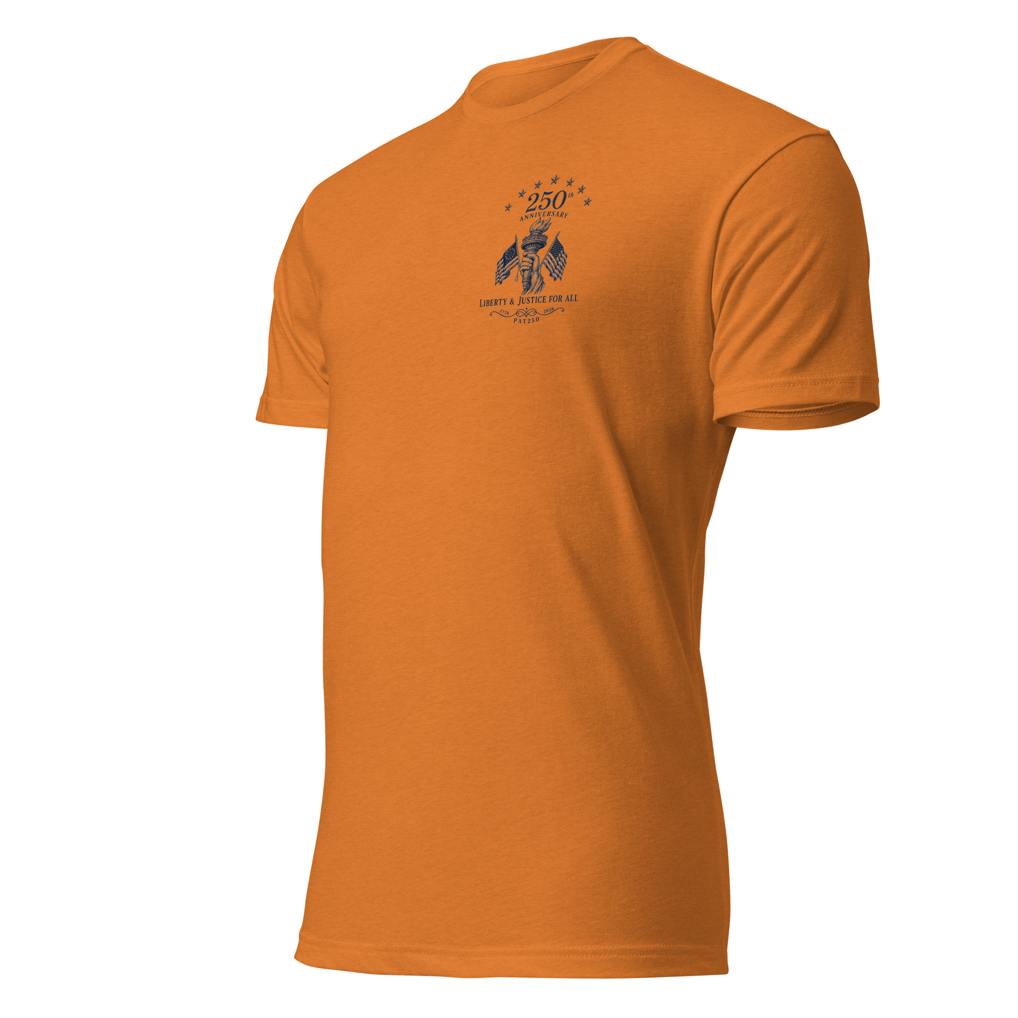 "Liberty & Justice" Fitted T-Shirt - 2-Sides - Image 43