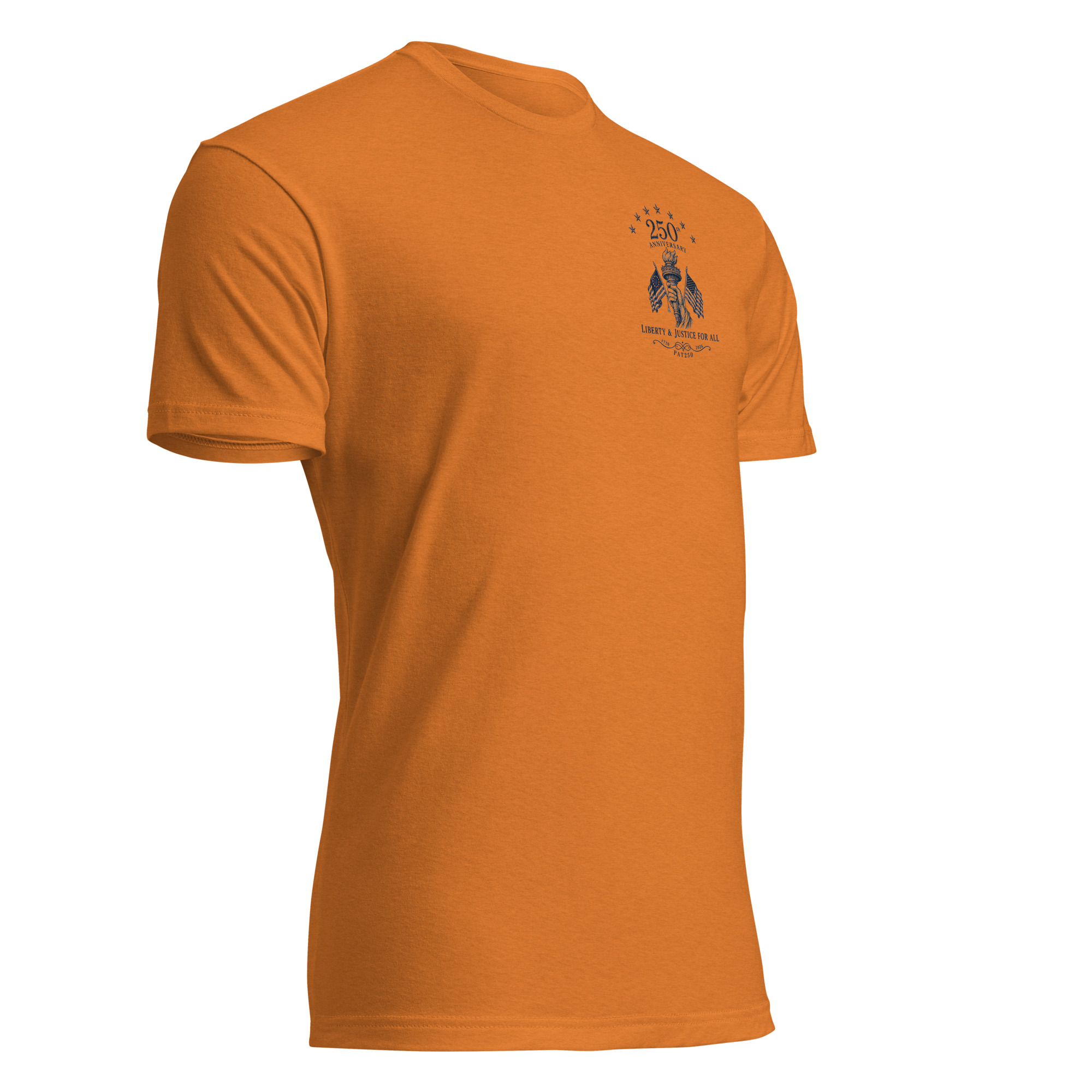 "Liberty & Justice" Fitted T-Shirt - 2-Sides - Image 44