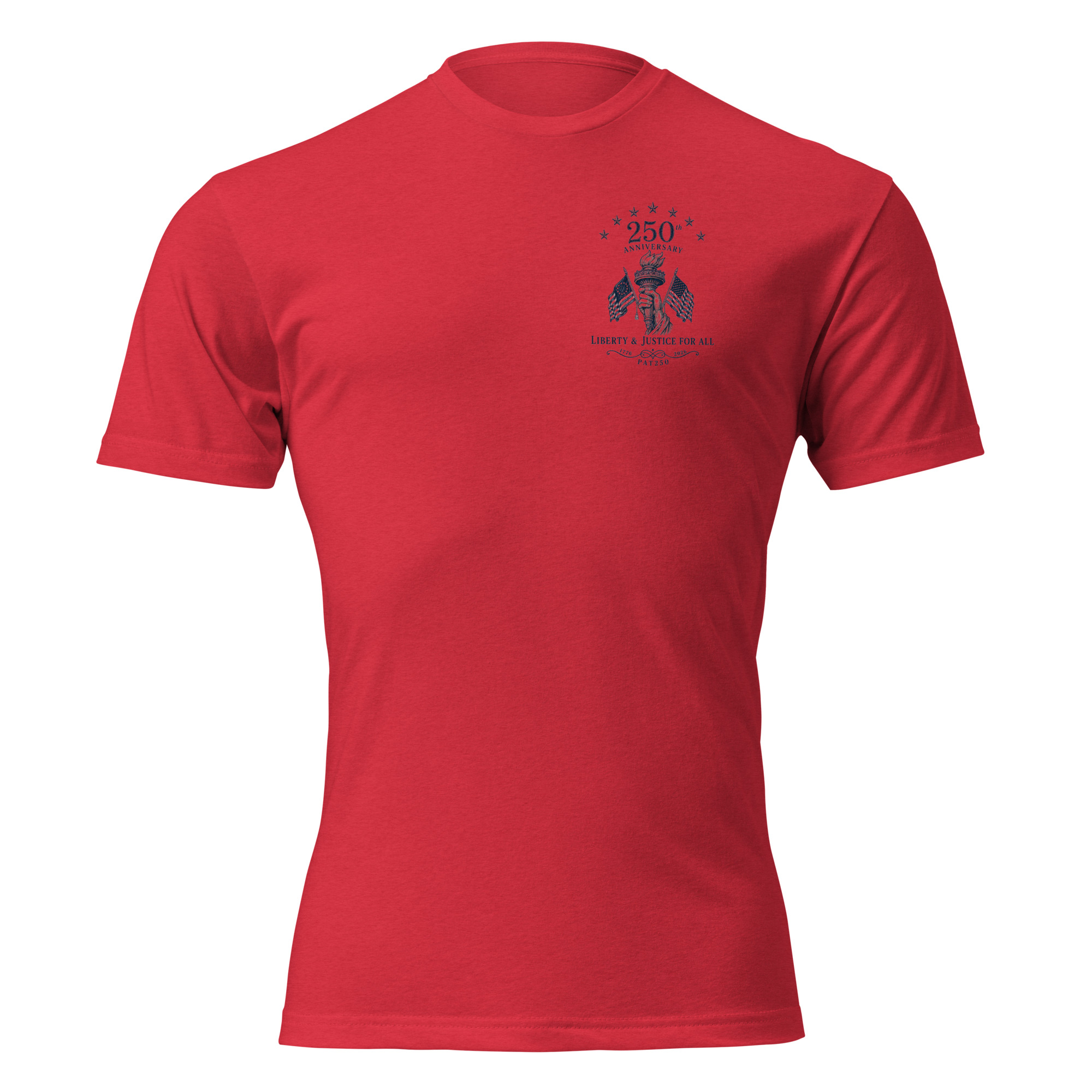 "Liberty & Justice" Fitted T-Shirt - 2-Sides - Image 25