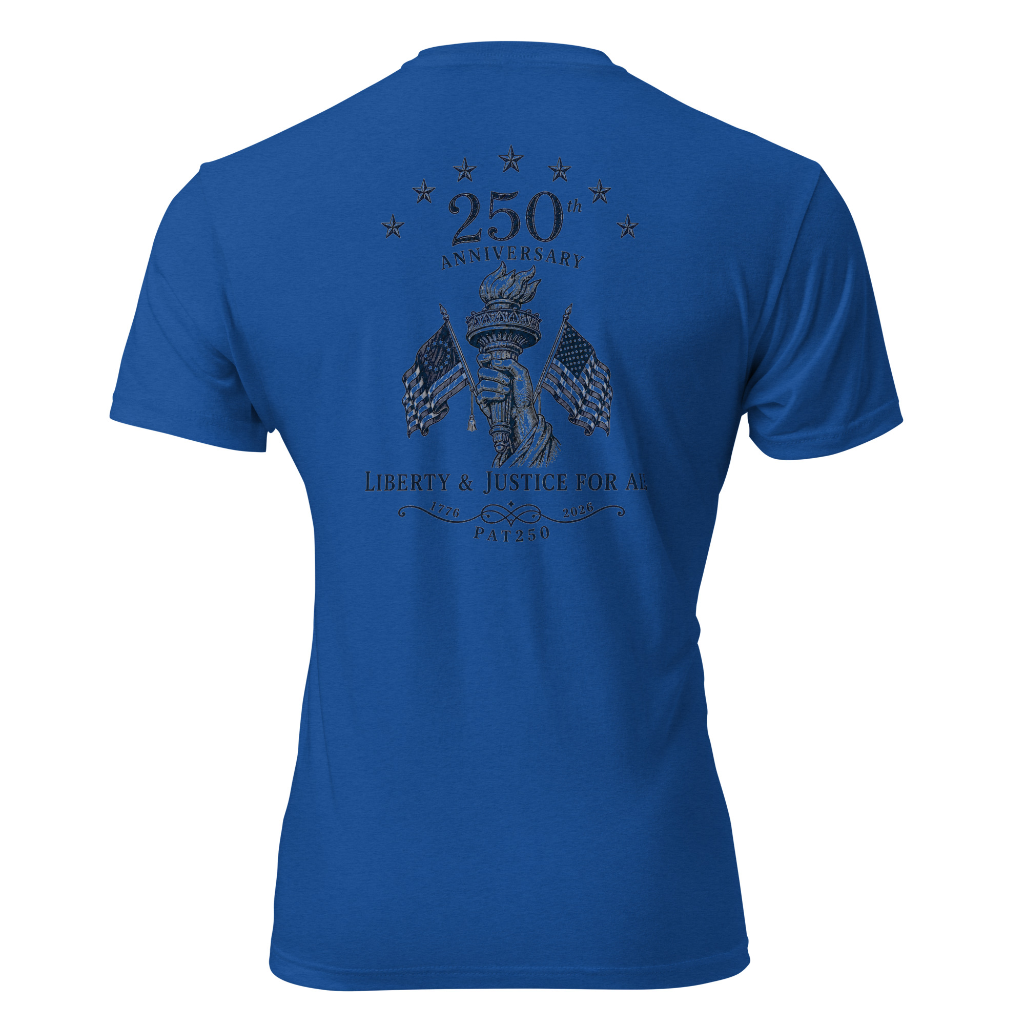 "Liberty & Justice" Fitted T-Shirt - 2-Sides - Image 22