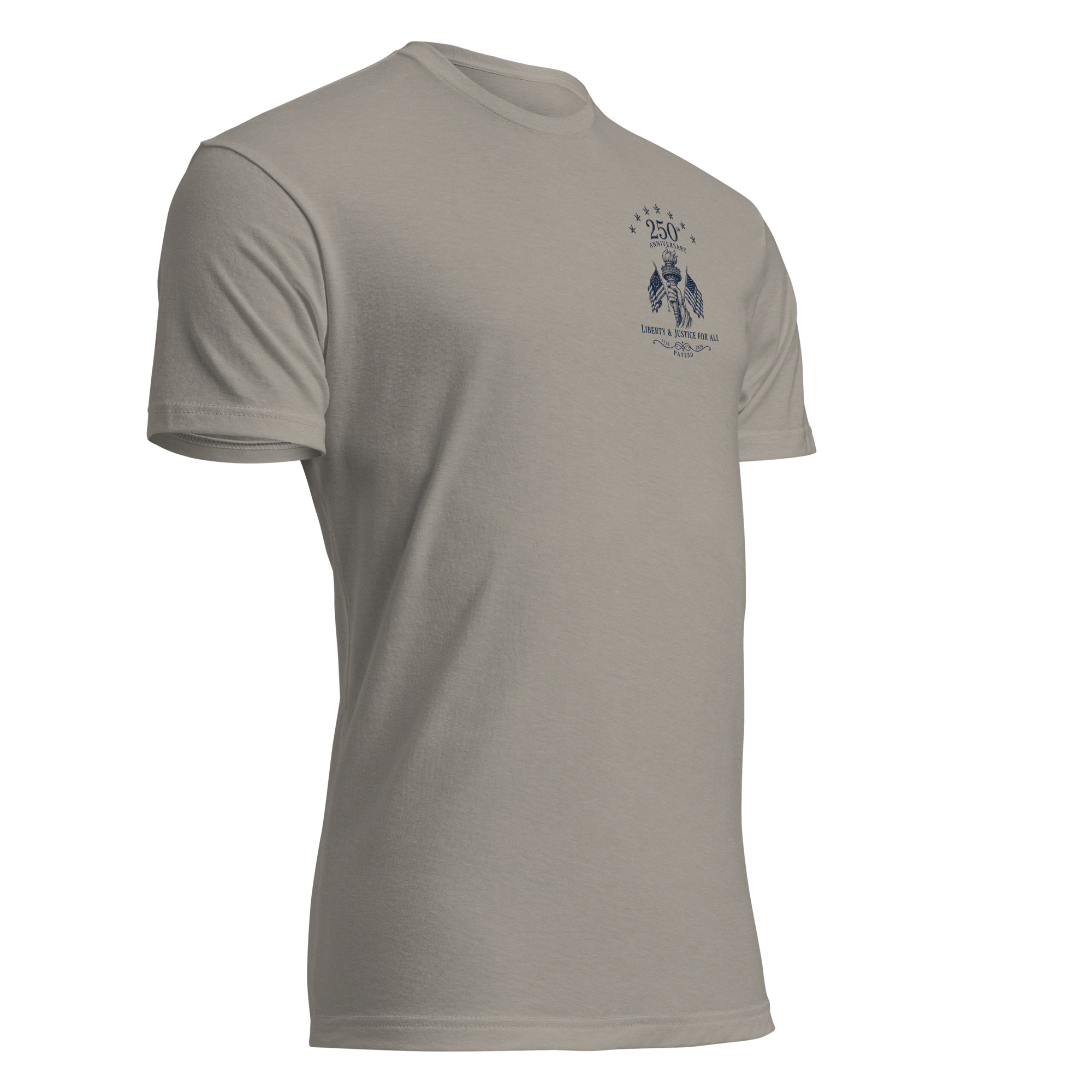 "Liberty & Justice" Fitted T-Shirt - 2-Sides - Image 48