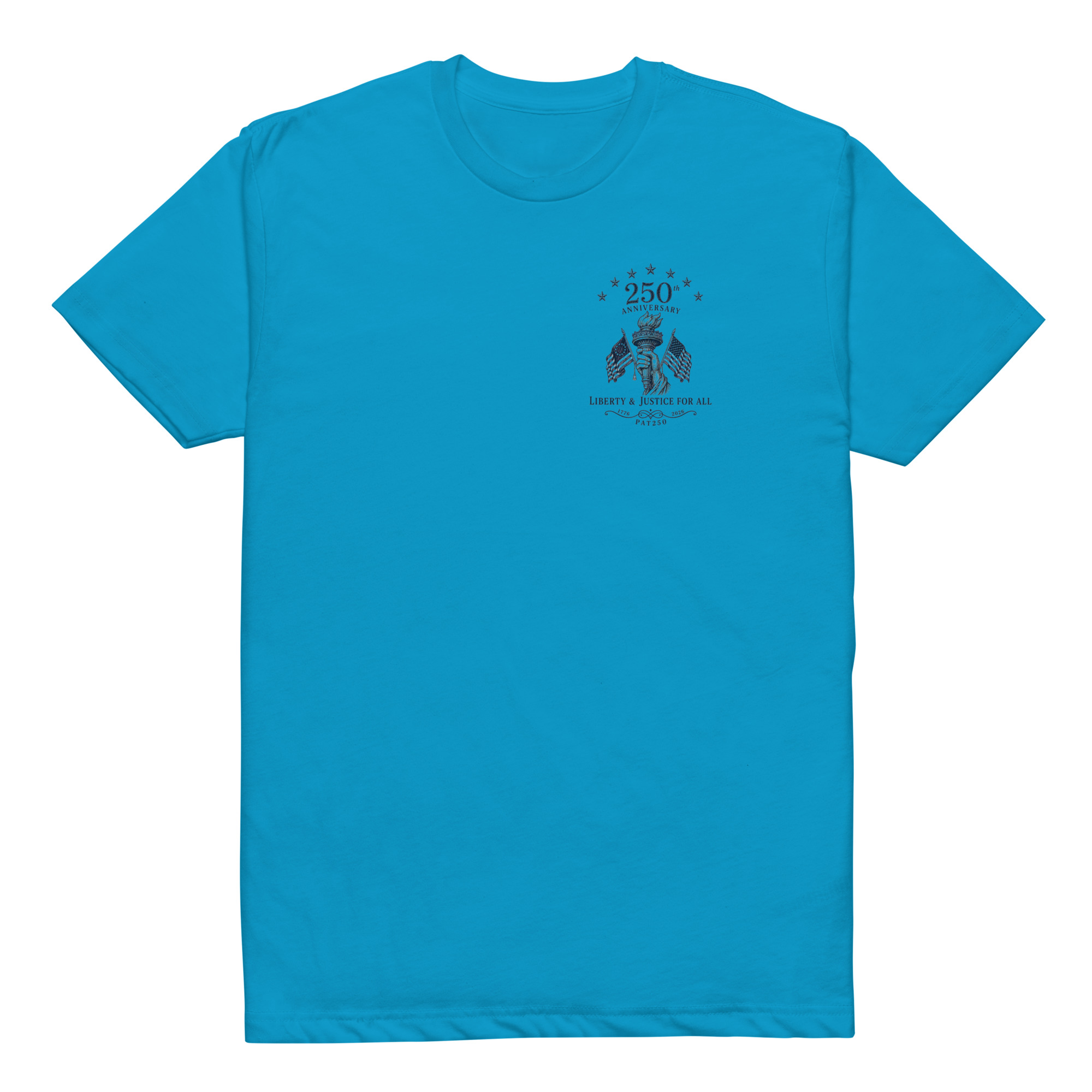 "Liberty & Justice" Fitted T-Shirt - 2-Sides - Image 7