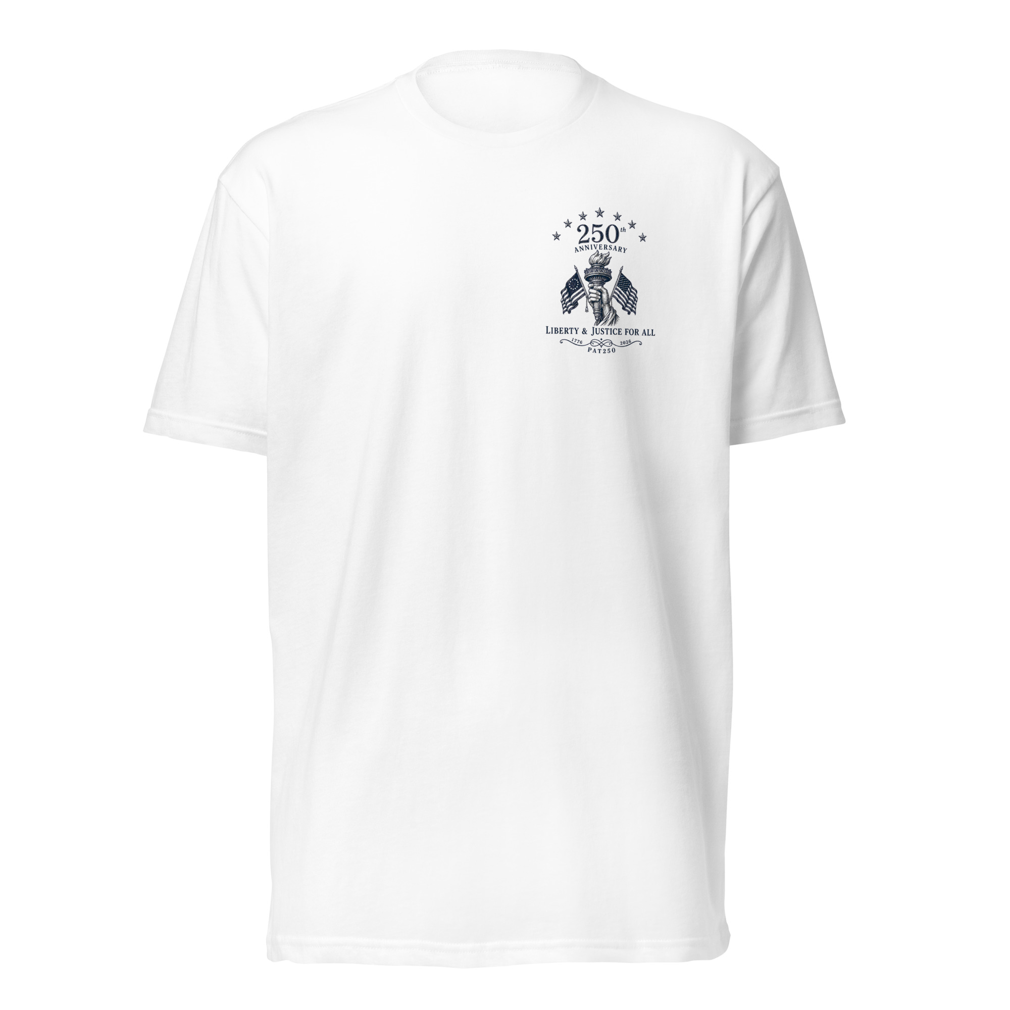 "Liberty & Justice" Fitted T-Shirt - 2-Sides - Image 8
