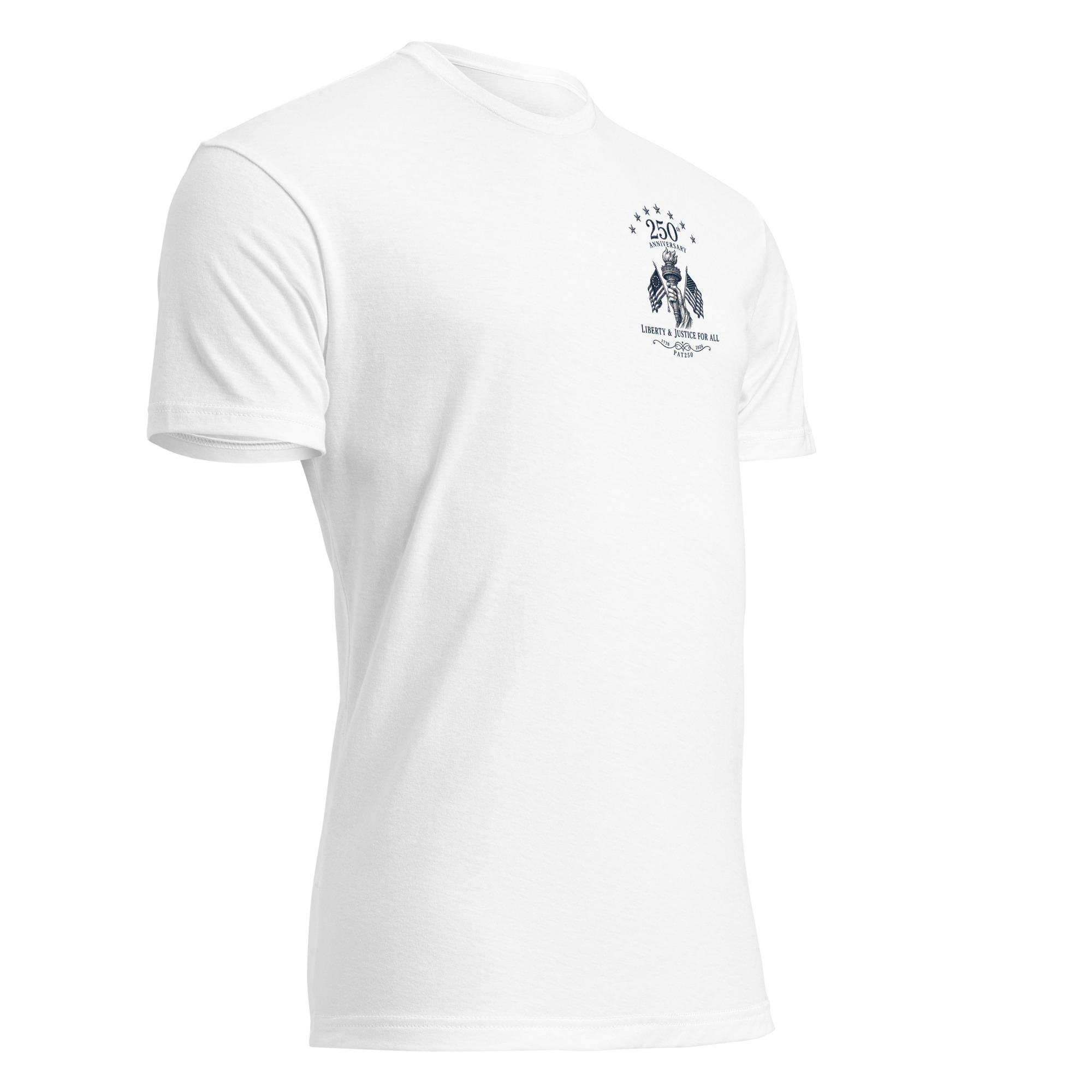 "Liberty & Justice" Fitted T-Shirt - 2-Sides - Image 60