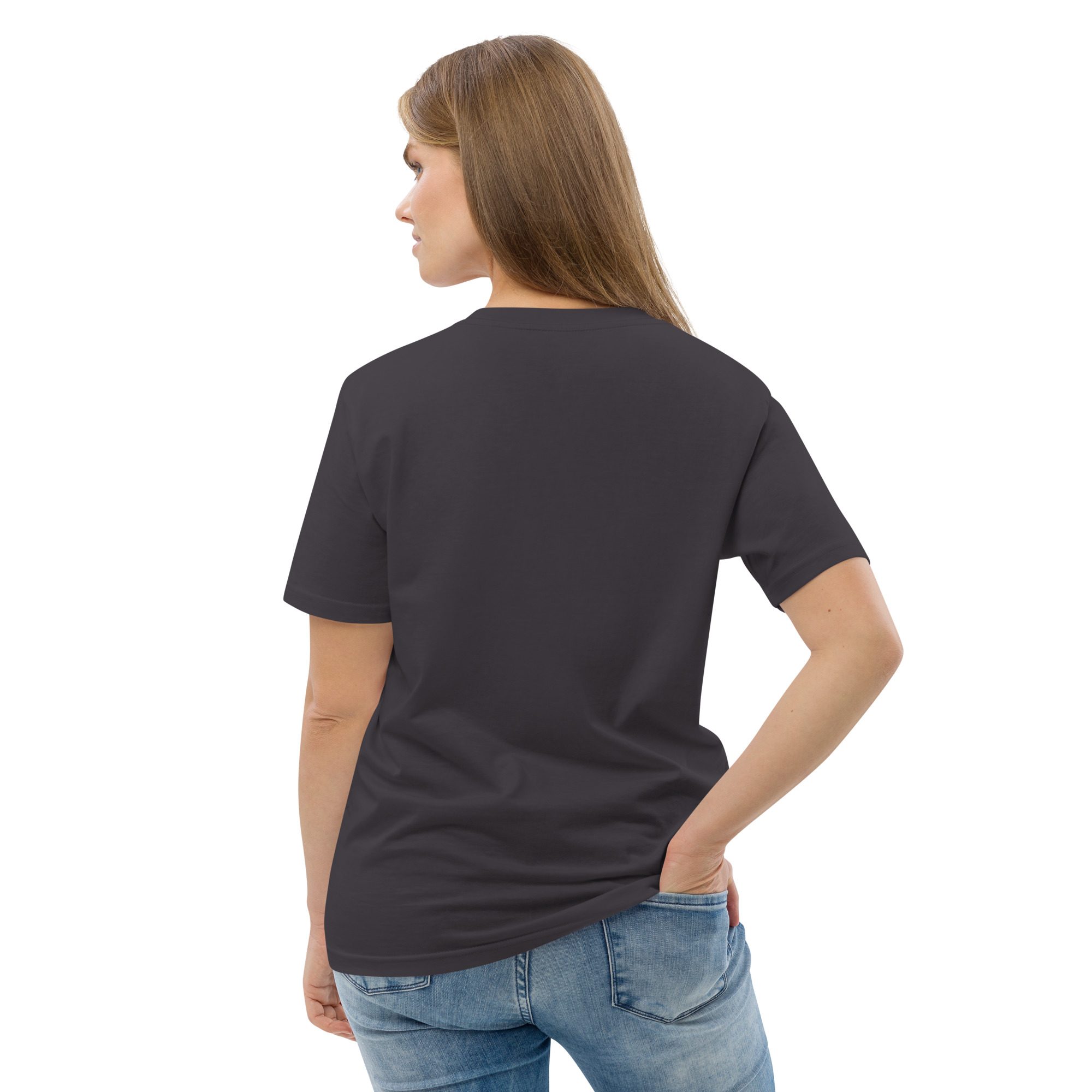 "Liberty & Justice" Large Front Print Only Unisex Organic Cotton T-Shirt - Image 33