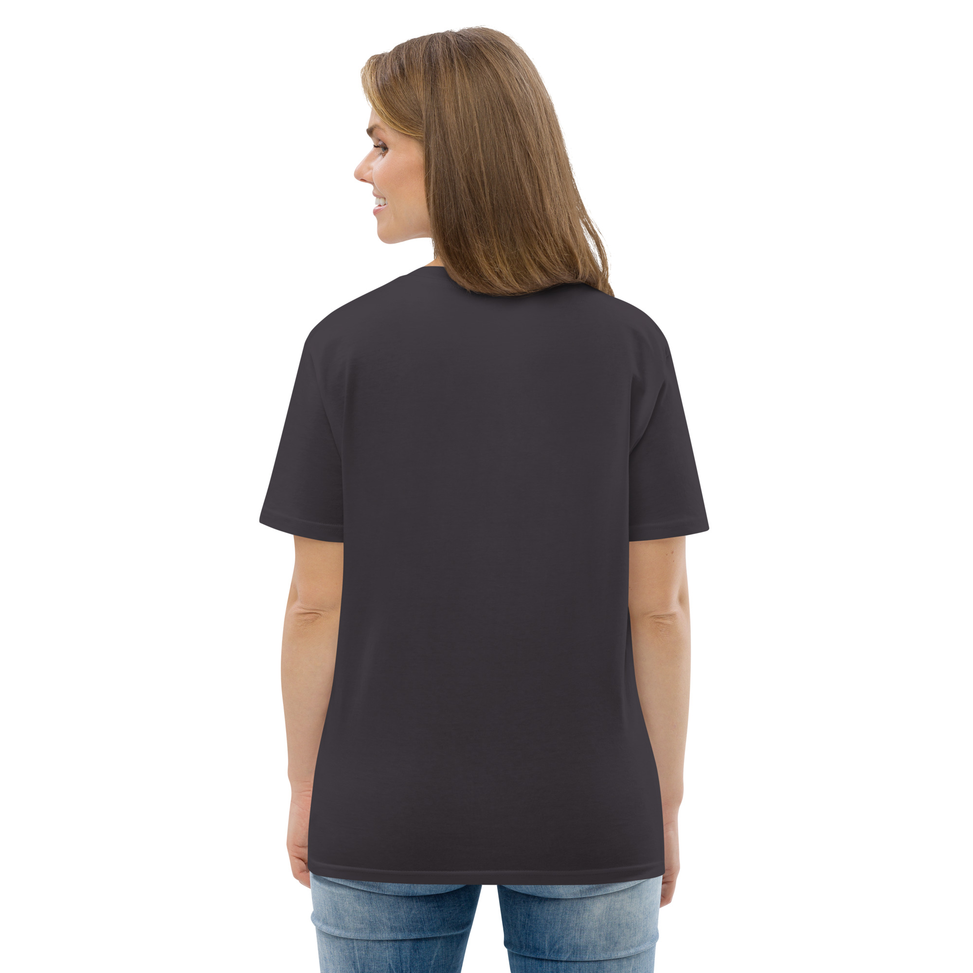 "Liberty & Justice" Large Front Print Only Unisex Organic Cotton T-Shirt - Image 32