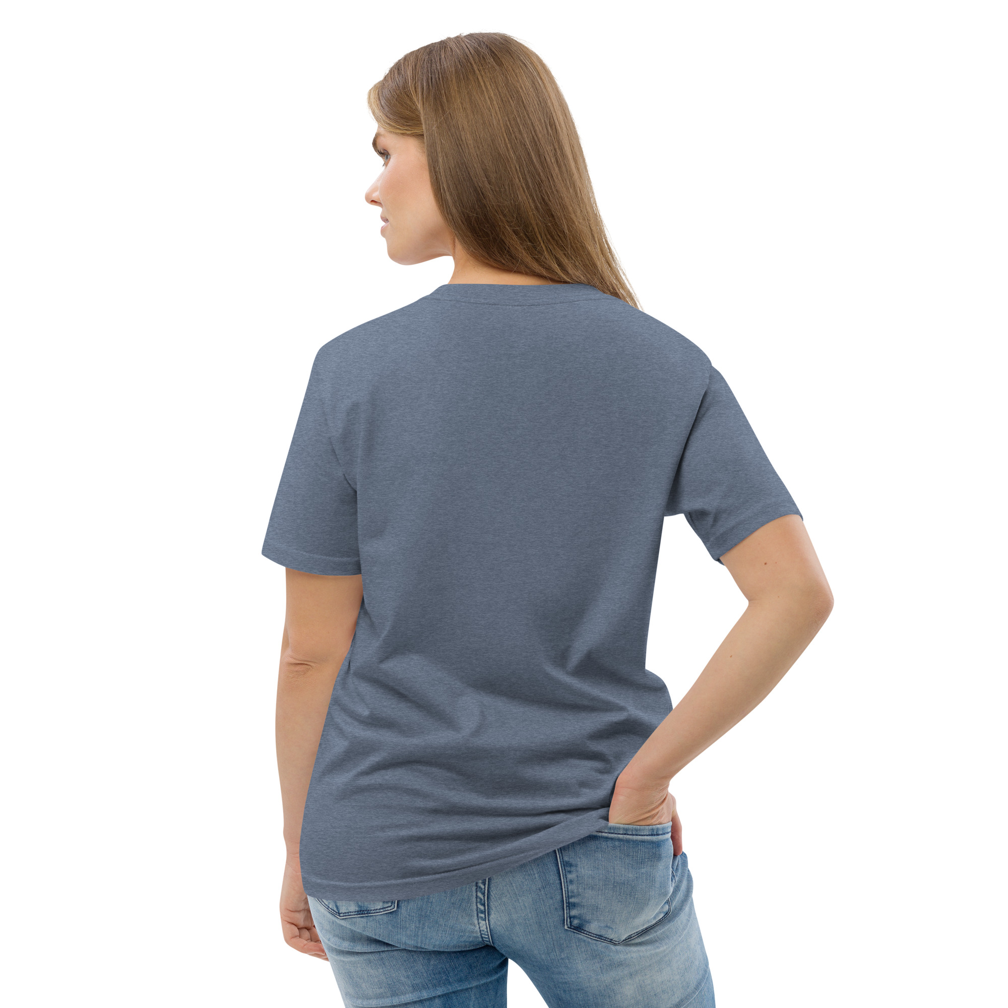 "Liberty & Justice" Large Front Print Only Unisex Organic Cotton T-Shirt - Image 61