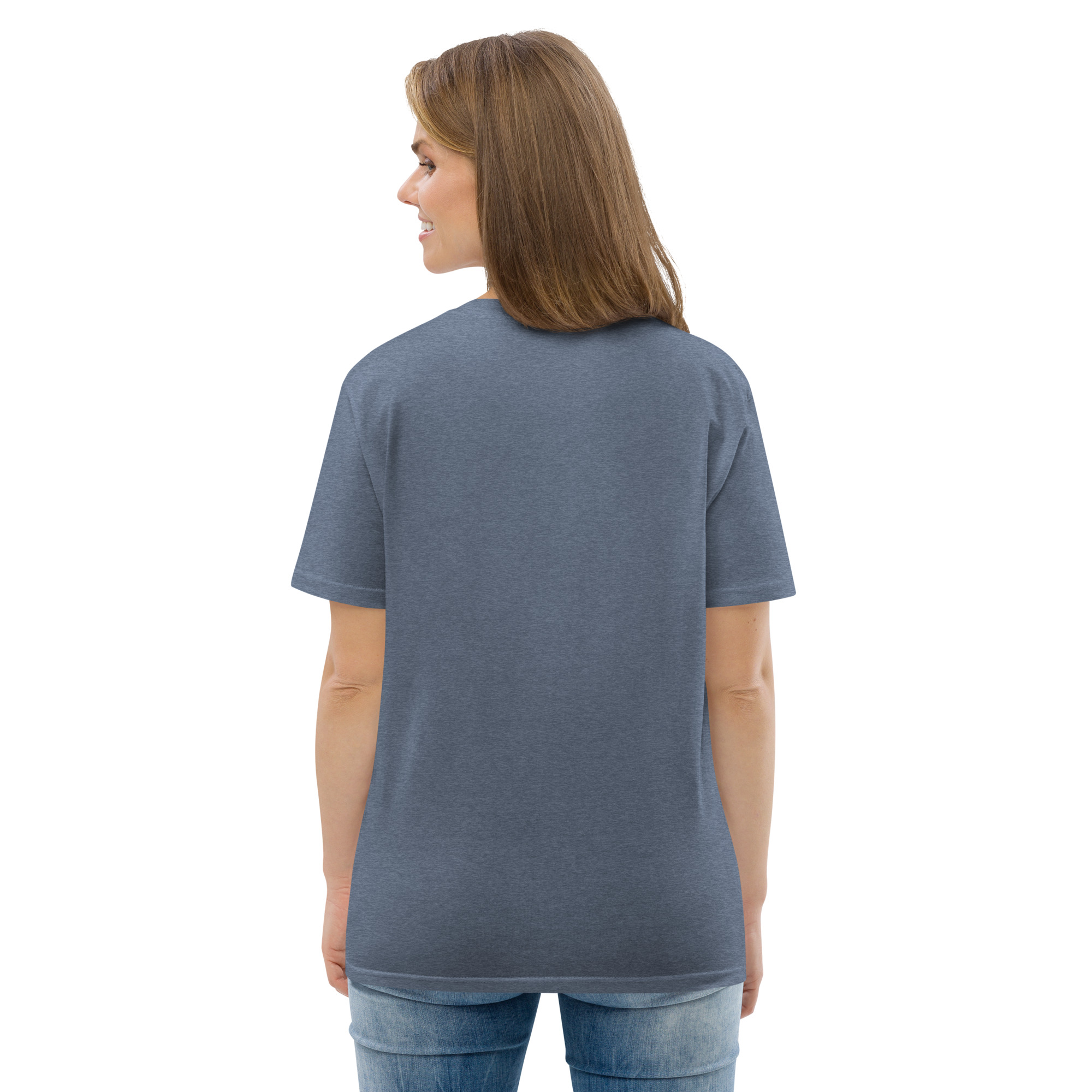 "Liberty & Justice" Large Front Print Only Unisex Organic Cotton T-Shirt - Image 60