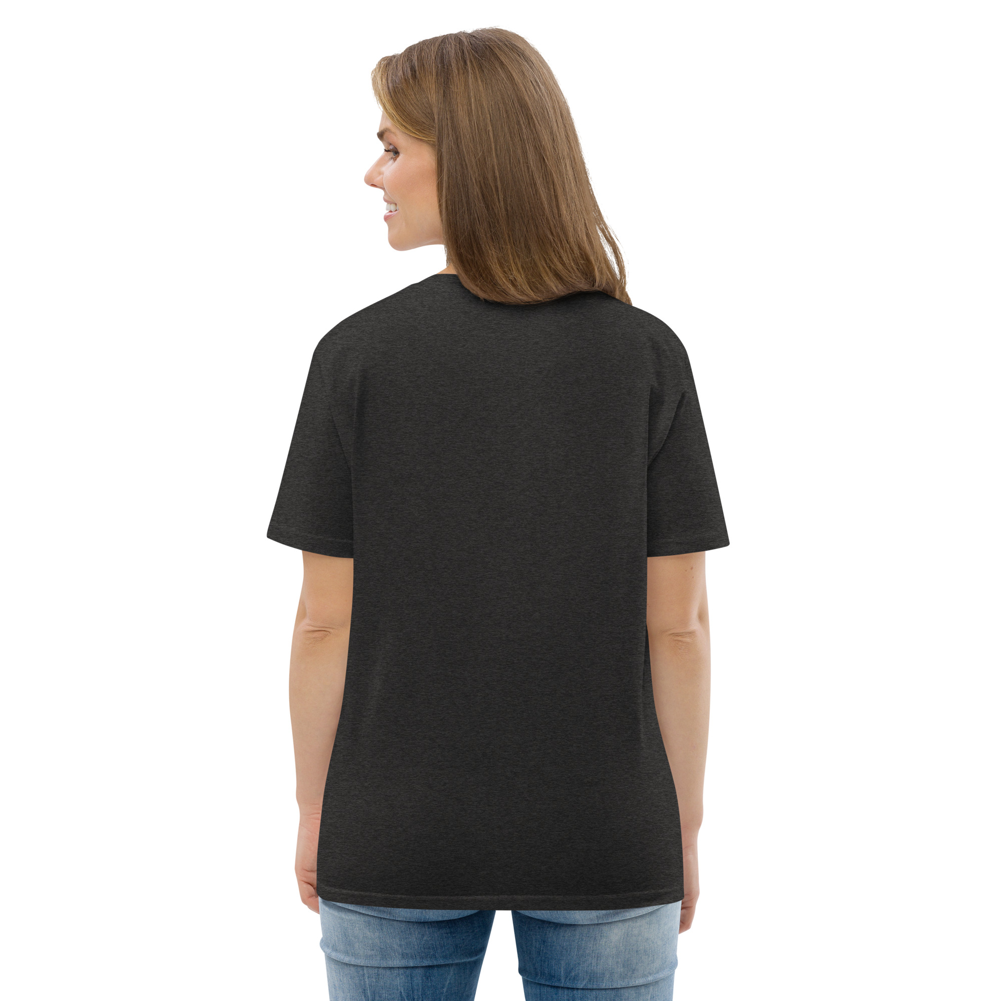 "Liberty & Justice" Large Front Print Only Unisex Organic Cotton T-Shirt - Image 25