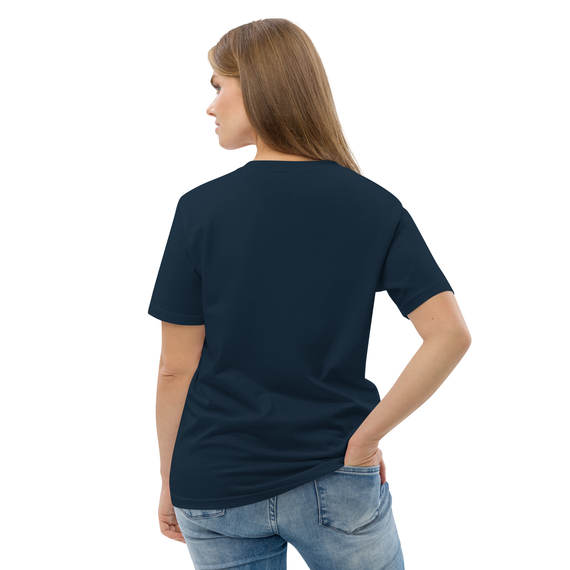 "Liberty & Justice" Large Front Print Only Unisex Organic Cotton T-Shirt - Image 19