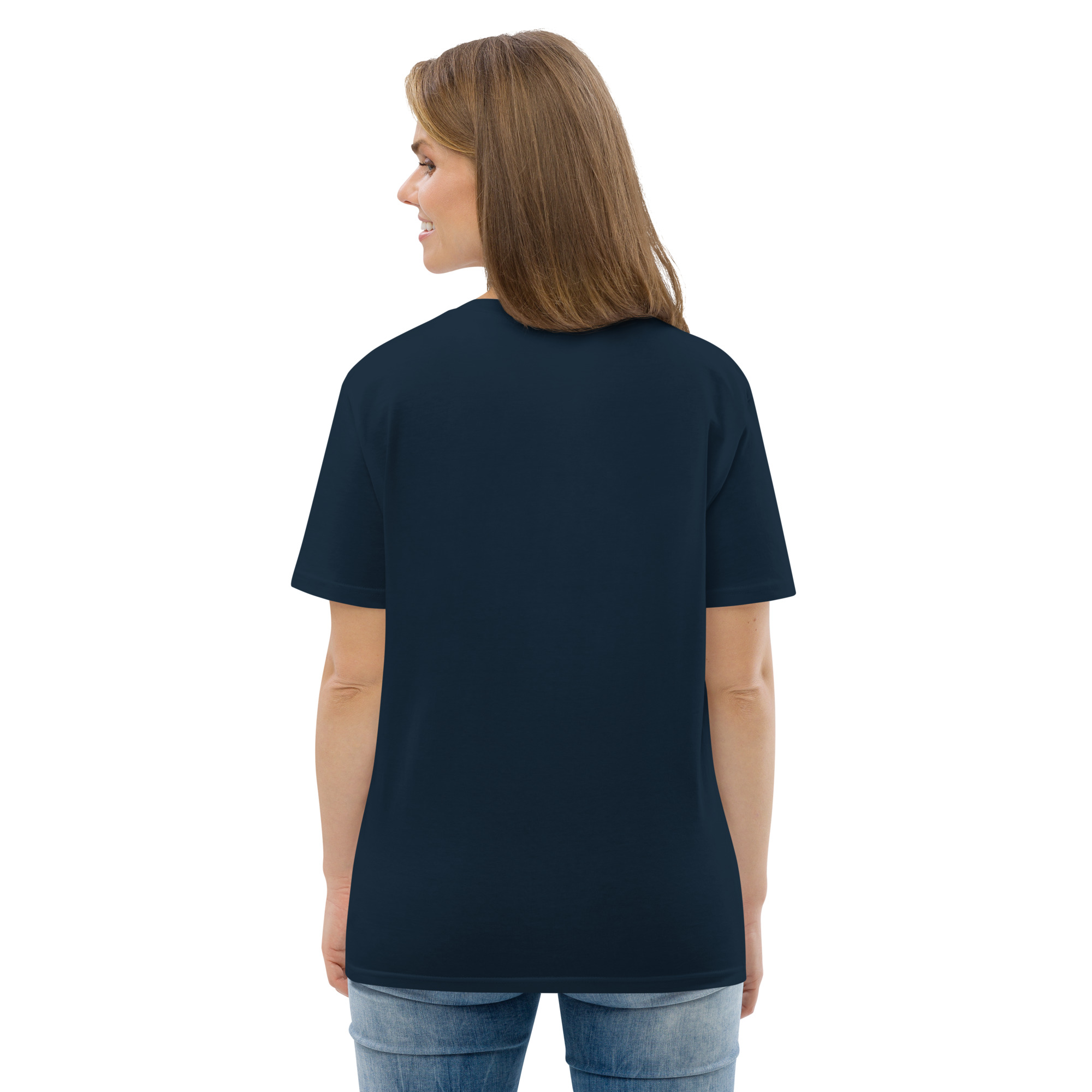 "Liberty & Justice" Large Front Print Only Unisex Organic Cotton T-Shirt - Image 18