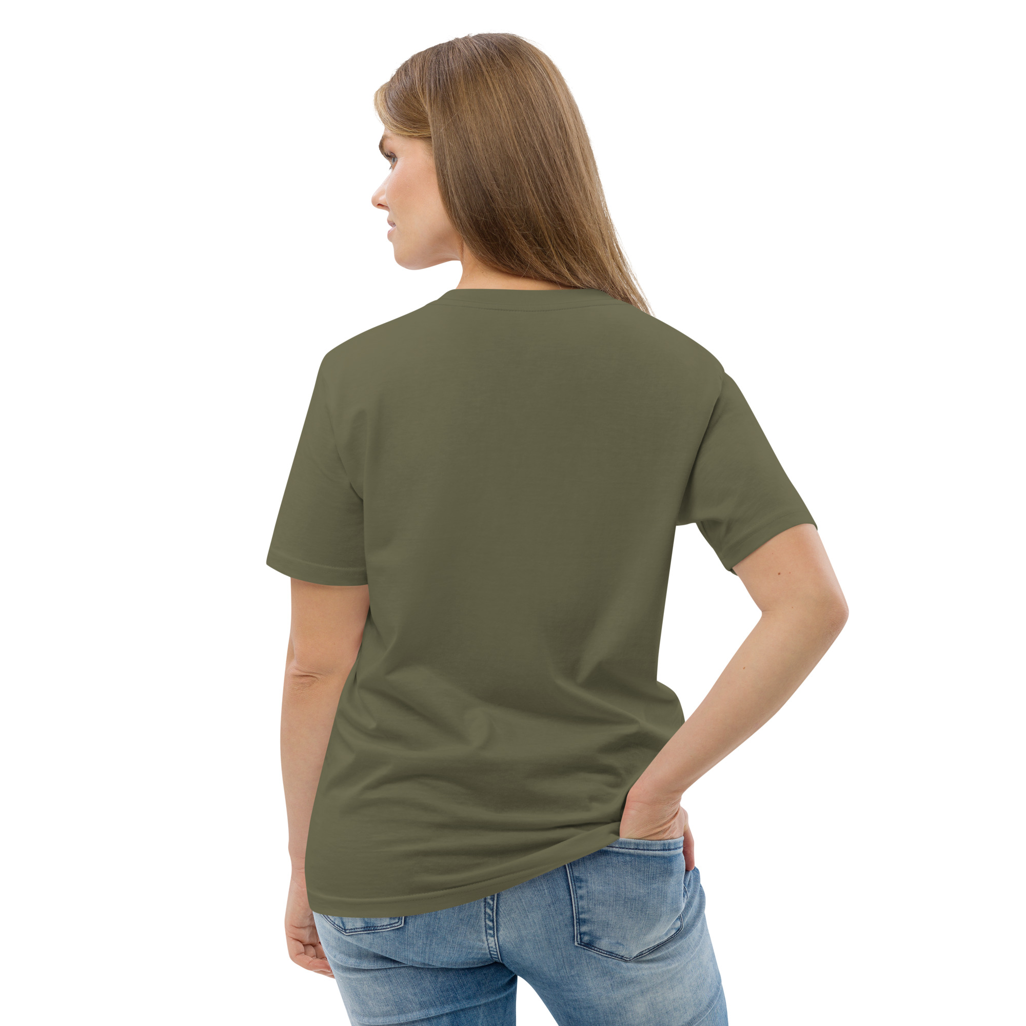 "Liberty & Justice" Large Front Print Only Unisex Organic Cotton T-Shirt - Image 54
