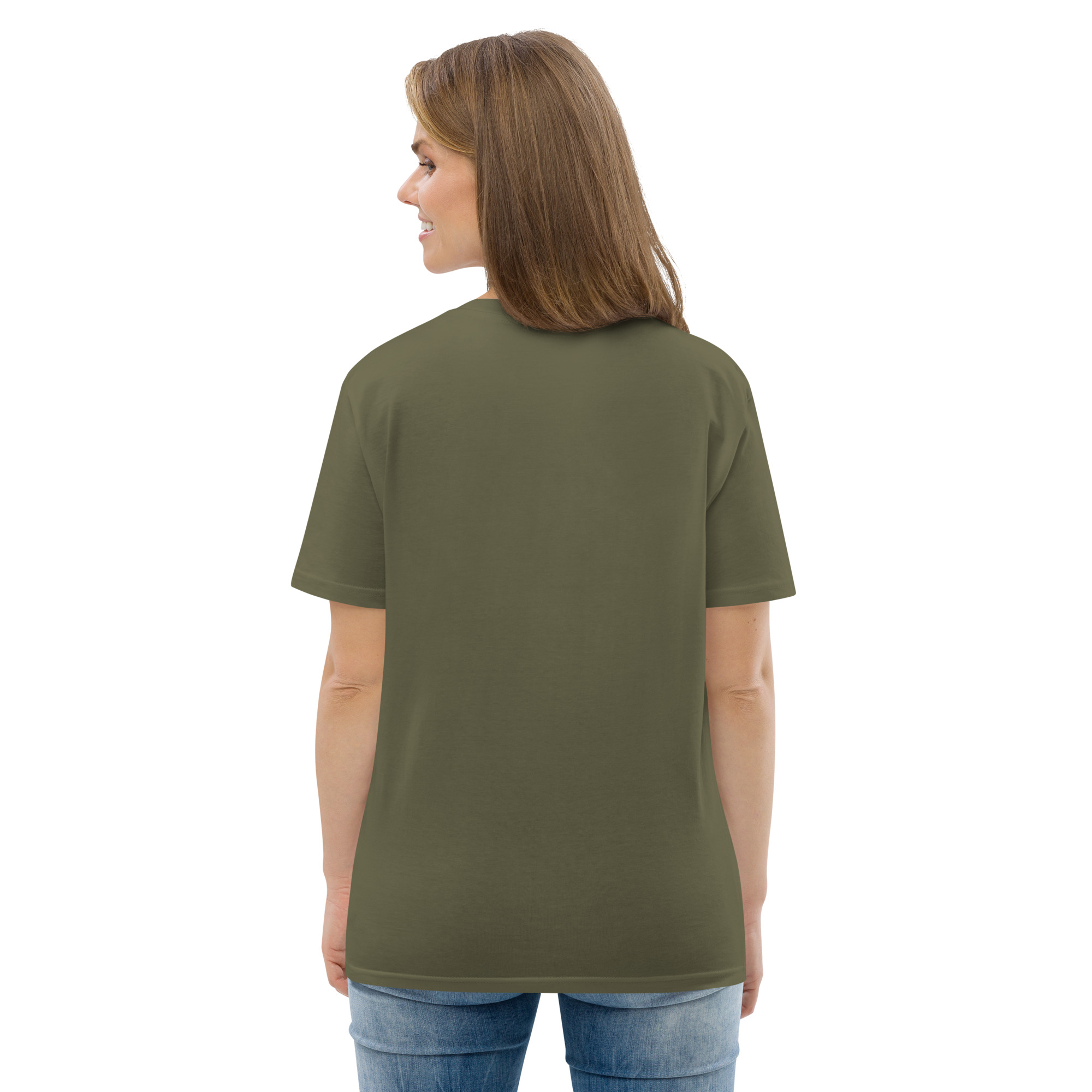 "Liberty & Justice" Large Front Print Only Unisex Organic Cotton T-Shirt - Image 53