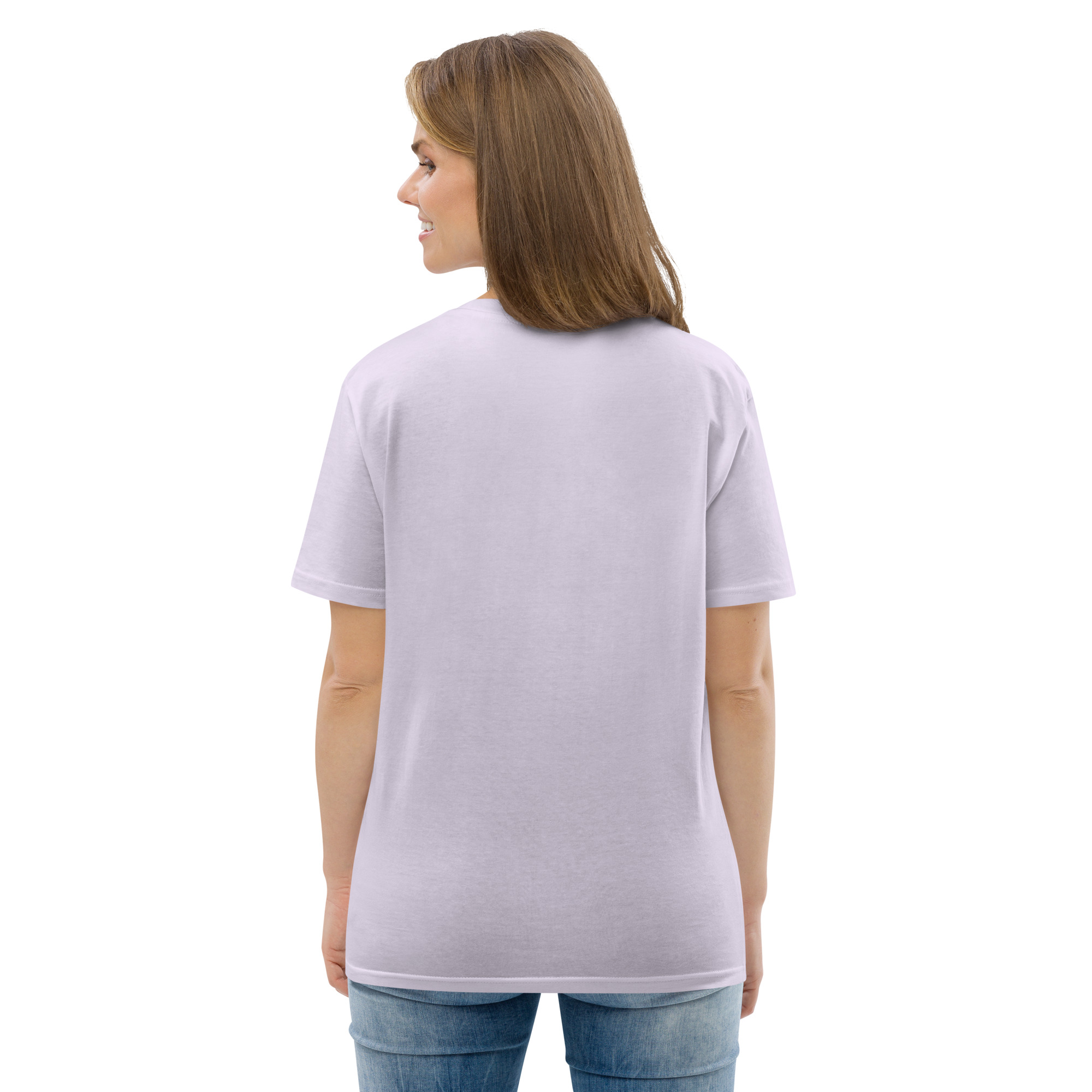 "Liberty & Justice" Large Front Print Only Unisex Organic Cotton T-Shirt - Image 95