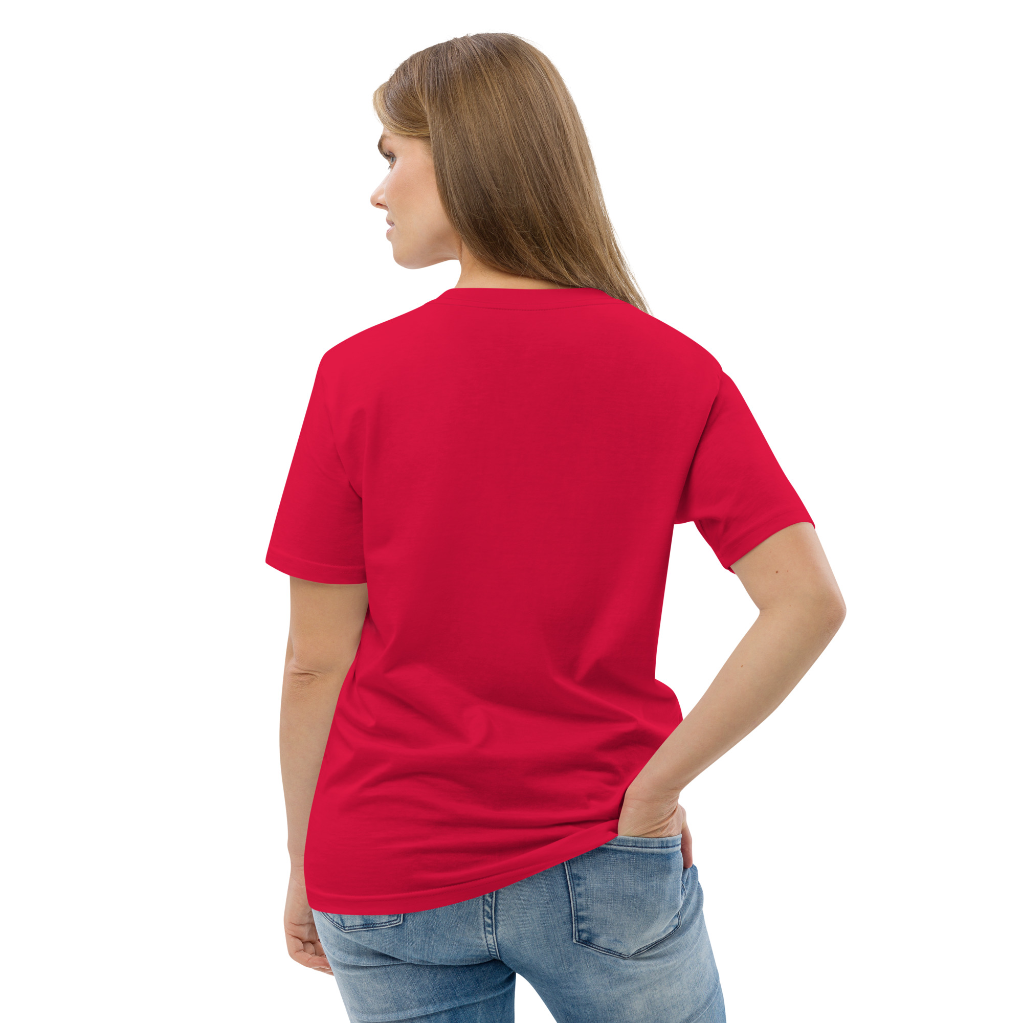 "Liberty & Justice" Large Front Print Only Unisex Organic Cotton T-Shirt - Image 40