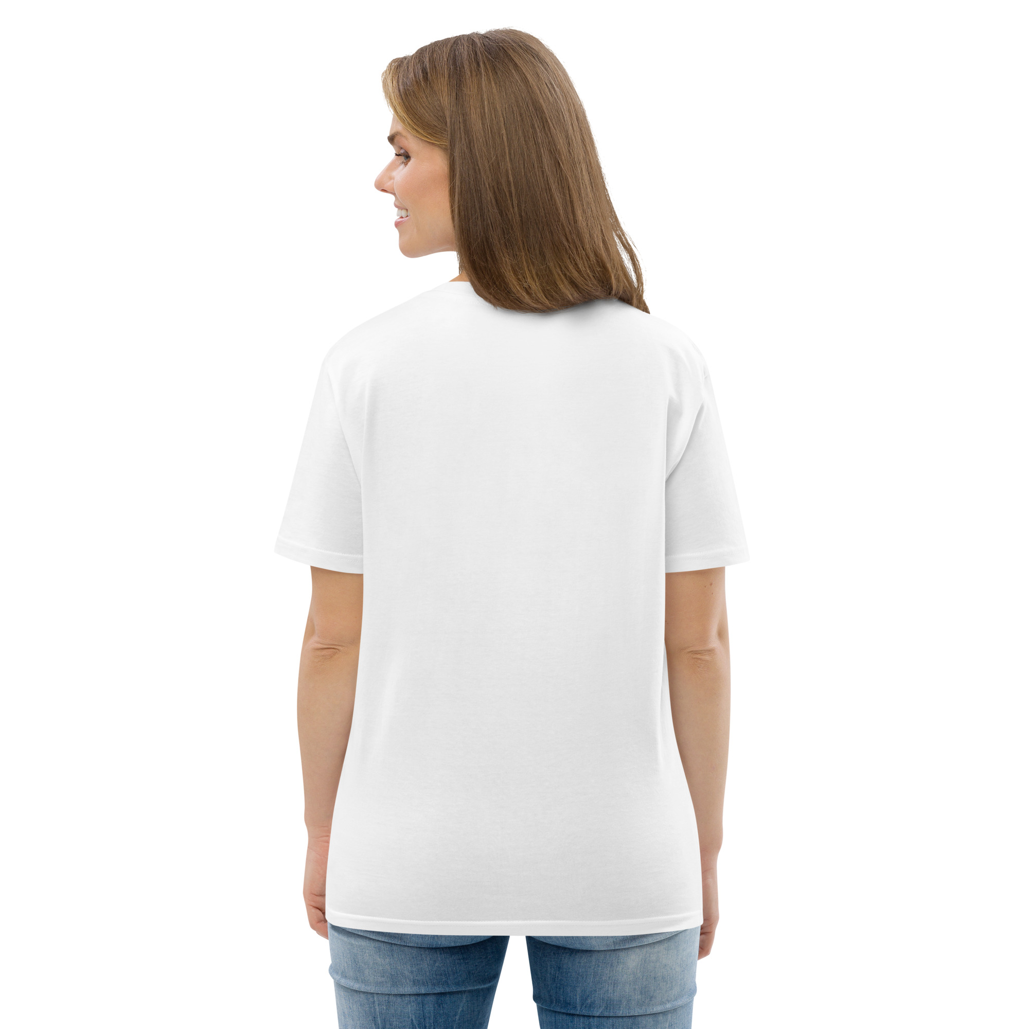 "Liberty & Justice" Large Front Print Only Unisex Organic Cotton T-Shirt - Image 102